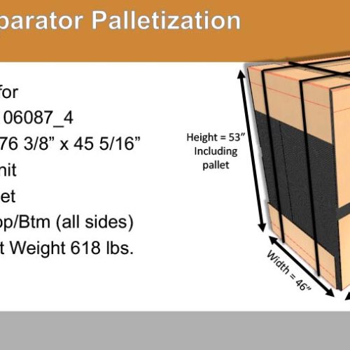 covid 19 corrugated cardboard divider palletization